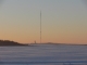 Pohled na nedaleký vysílač Kojál s výškou stožáru 340 m